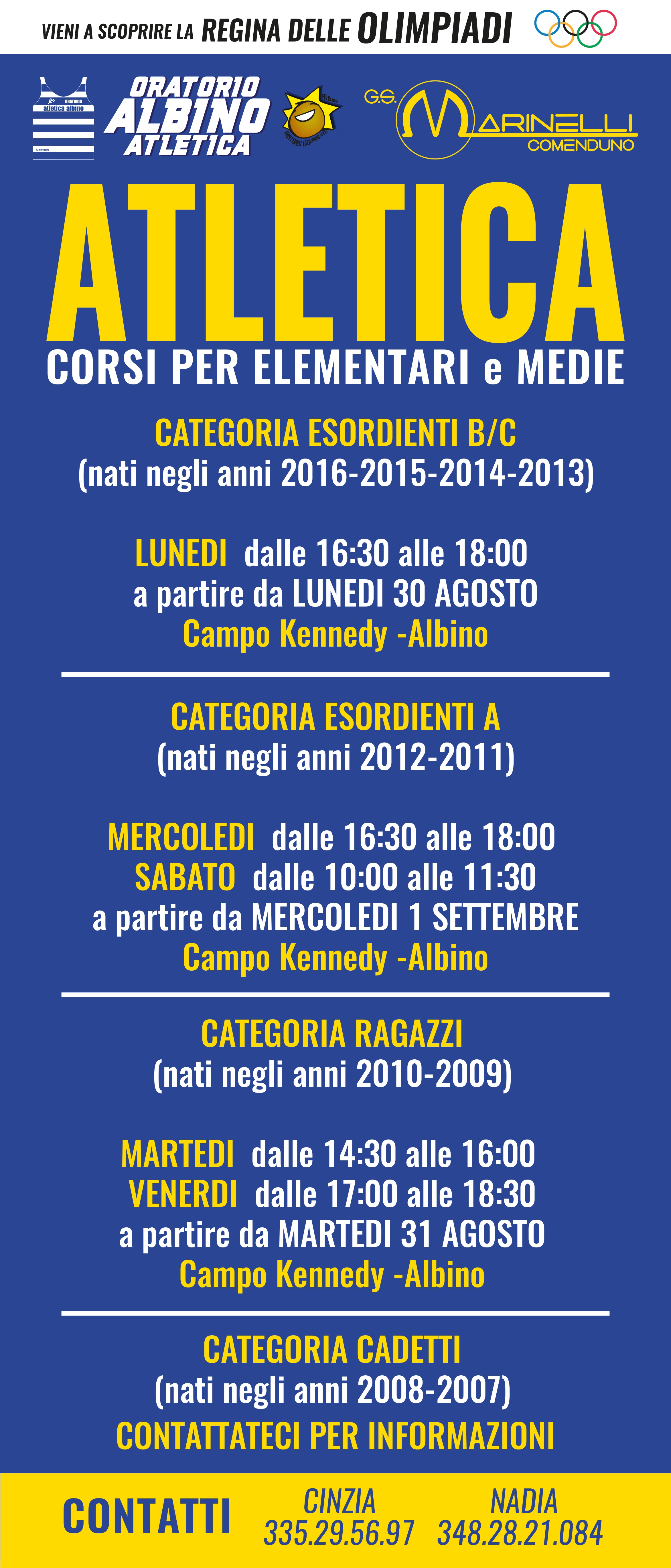 I nostri corsi per la stagione 2021-2022