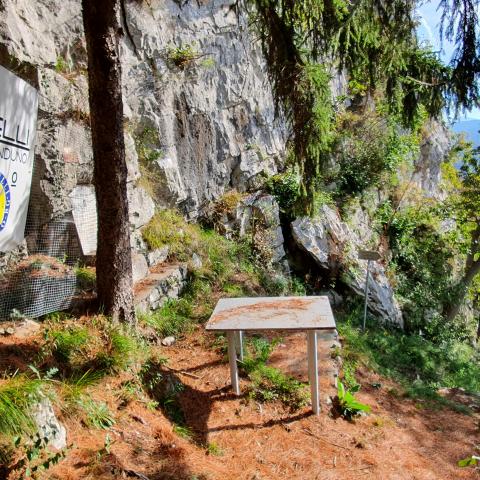 foto nr. 5 panchine in prossimità della lapide Abele Marinelli - © G.S. Marinelli, riproduzione vietata.