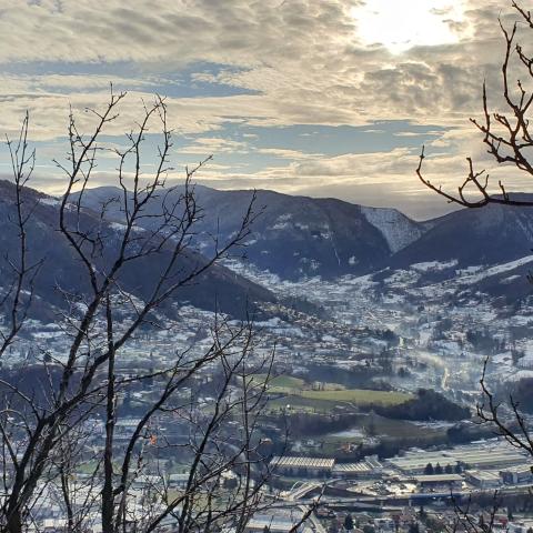  vista panoramica sull'Oltre Serio - © G.S. Marinelli, riproduzione vietata.