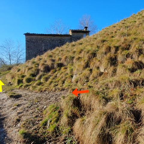 Foto nr. 3superiamo il sentiero che proviene dal Col De Bates superiamo il sentiero che proviene dal Col De Bates - © G.S. Marinelli, riproduzione vietata.