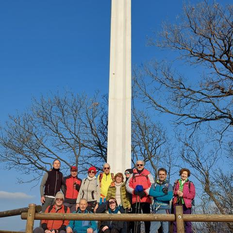 Foto di gruppo alla Croce di Provaglio  - &copy; G.S. Marinelli, riproduzione vietata.