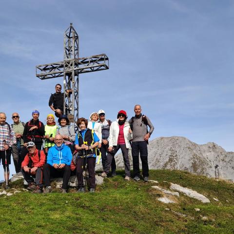 Il gruppo su cima Grem  - &copy; G.S. Marinelli, riproduzione vietata.